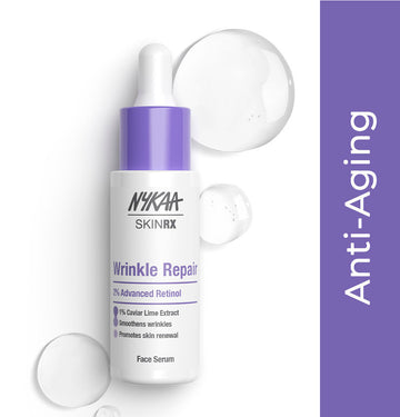 Nykaa SkinRX 2% Advanced Retinol Night Face Serum for Anti- Ageing Reduces Fine Lines & Wrinkles (30ml)