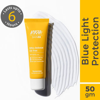 Nykaa SKINRX Ultra Defence Oil Free Sunscreen SPF 50 PA +++, Lightweight Sunscreen (50gm)