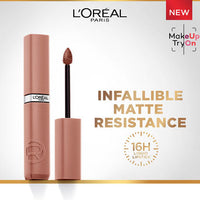 L'Oreal Paris Infallible Matte Resistance Liquid Lipstick - 105 Breakfast In Bed (5ml)