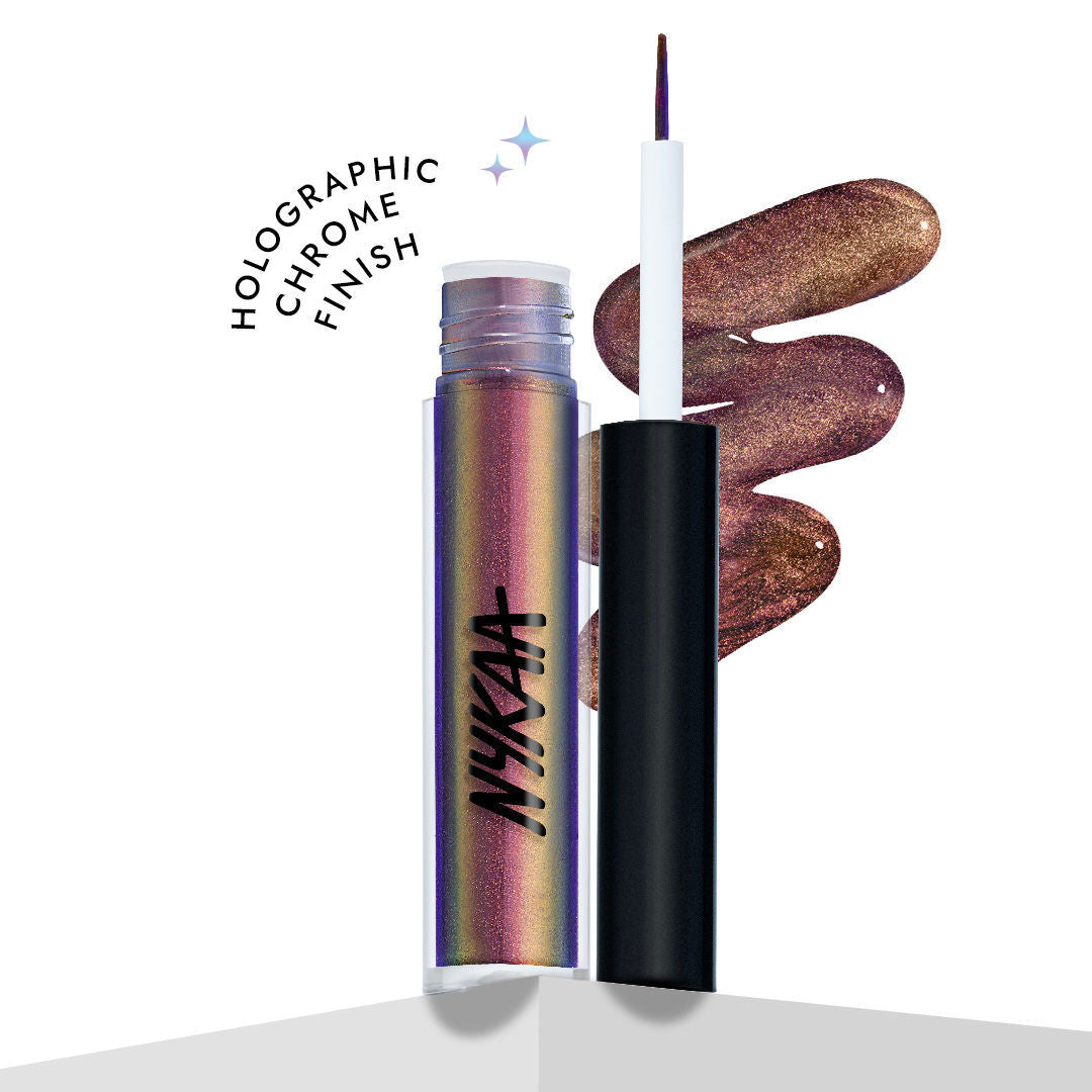 Nykaa Cosmetics Stardust Dual Chrome Eyeliner with Holographic Finish