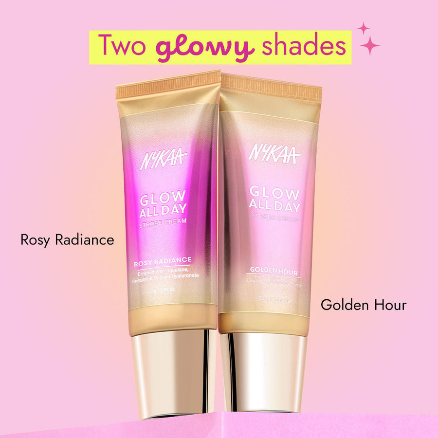 Nykaa Glow All Day Illuminating Strobe Cream + Highlighter + Moisturizer 30g