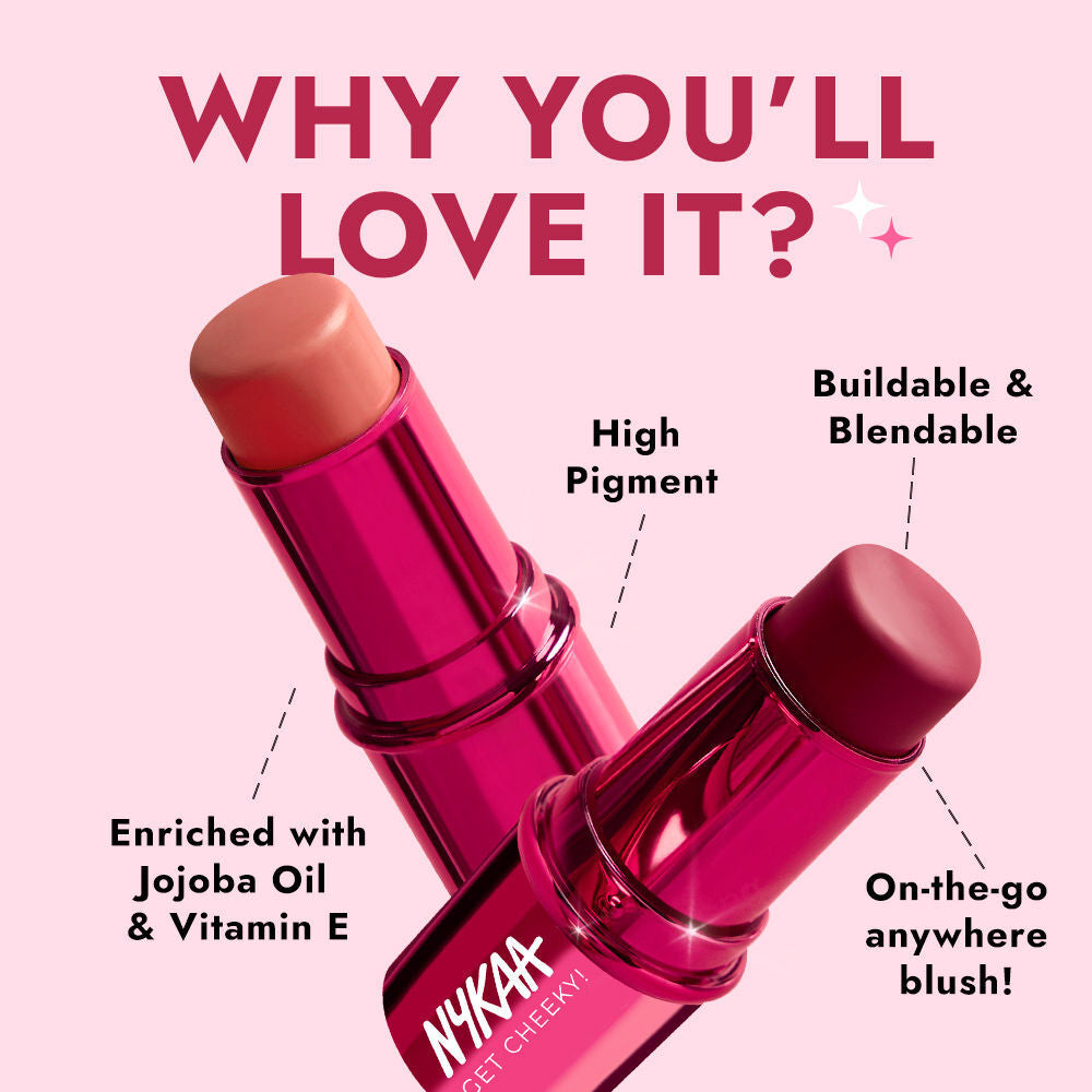 Nykaa Cosmetics Get Cheeky Blush Stick (8g)