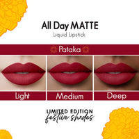 Nykaa All Day Matte Limited Edition Liquid Lipstick - Pataka (2.1ml)