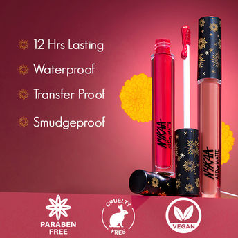 Nykaa All Day Matte Limited Edition Liquid Lipstick - Pataka (2.1ml)