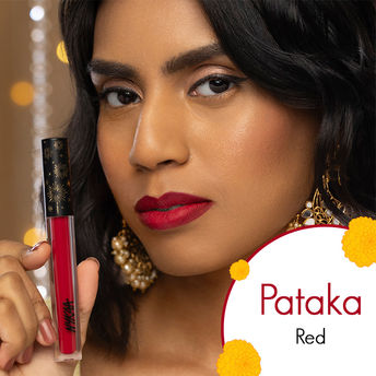 Nykaa All Day Matte Limited Edition Liquid Lipstick - Pataka (2.1ml)