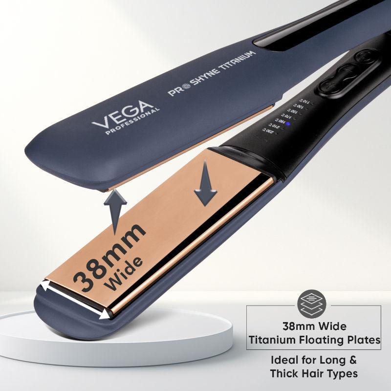 Vega Professional Pro-Shyne Titanium Hair Straightener