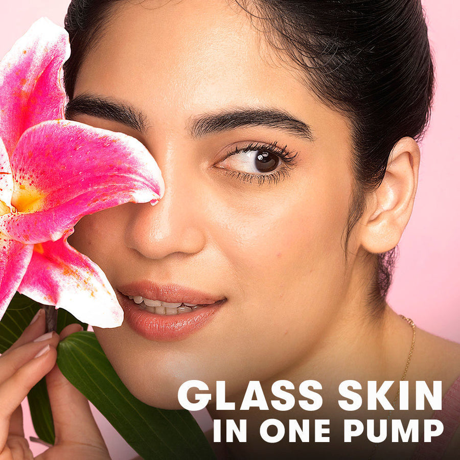 Nykaa Naturals Glow Brightening Niacinamide & Waterlily Face Serum Jelly with Squalane, Non-sticky (30ml)