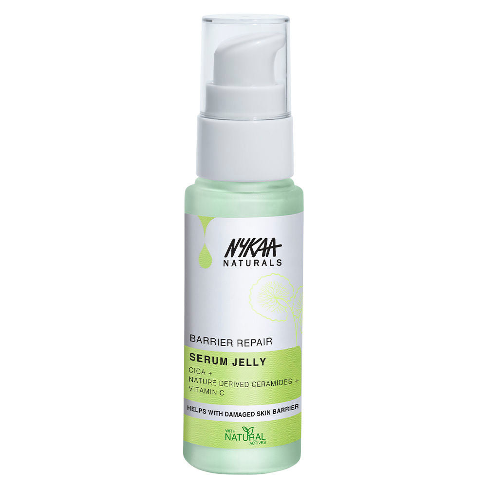 Nykaa Naturals Barrier Repair Cica Ceramides Serum Jelly with Vitamin C, Non-sticky (30ml)