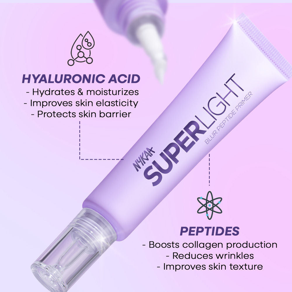 Nykaa Cosmetics Superlight Blur Peptide Primer (30g)