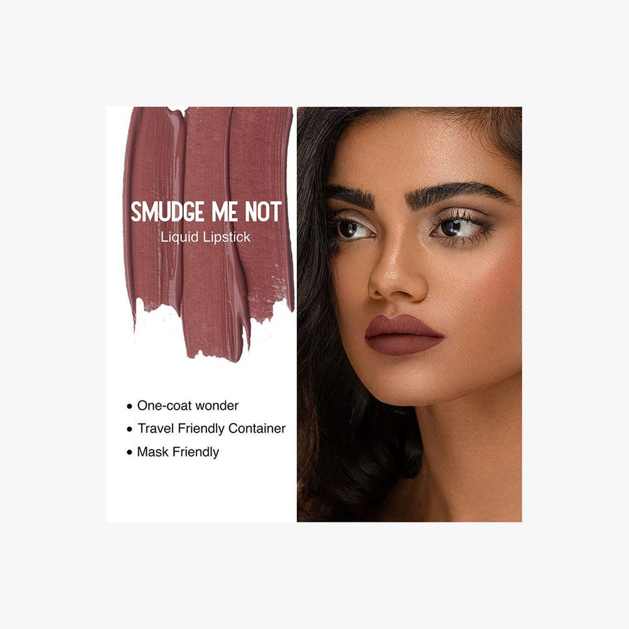 SUGAR Smudge Me Not Mini Matte Liquid Lipstick | Lasts Upto 12 hrs | Transferproof & Waterproof 4.5ml