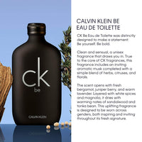 Calvin Klein Ck Be Eau De Toilette - EDT For Everyone Unisex Perfume 200ml