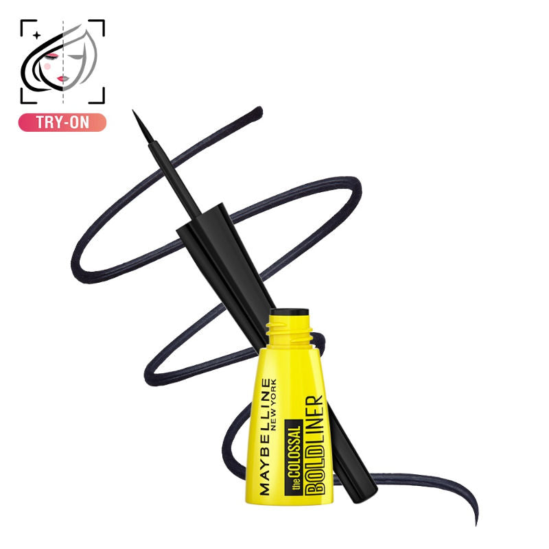 Maybelline New York The Colossal Bold Liner, Smudgeproof & Waterproof Eyeliner - Bold Black (3ml)