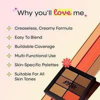 Nykaa SKINgenius Conceal and Correct Palette - Deep (9g)