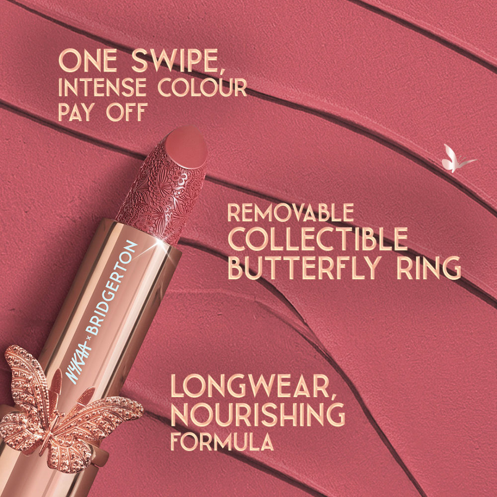 Nykaa Cosmetics X Bridgerton Creamy Matte Longwear Lipstick 4.2g