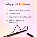 Nykaa Magic Smudgeproof Kajal Eyeliner Pencil Lasts Upto 24 Hours - Black (0.3gm)