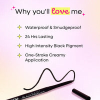 Nykaa Magic Smudgeproof Kajal Eyeliner Pencil Lasts Upto 24 Hours - Black (0.3gm)