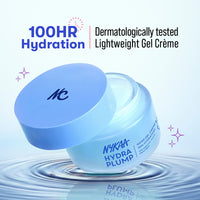 Nykaa Skin Hydra Plump Water Gel Creme Moisturiser, 100Hr Hydration, Normal, Dry & Combination Skin (50ml)