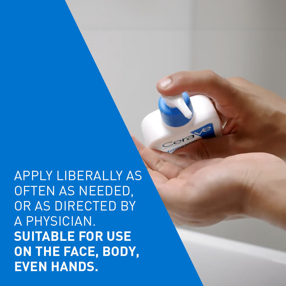 CeraVe Moisturizing Lotion for Face & Body, Ceramides & Hyaluronic Acid, Dermatologist Recommended