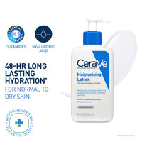 CeraVe Moisturizing Lotion for Face & Body, Ceramides & Hyaluronic Acid, Dermatologist Recommended
