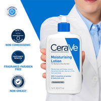 CeraVe Moisturizing Lotion for Face & Body, Ceramides & Hyaluronic Acid, Dermatologist Recommended