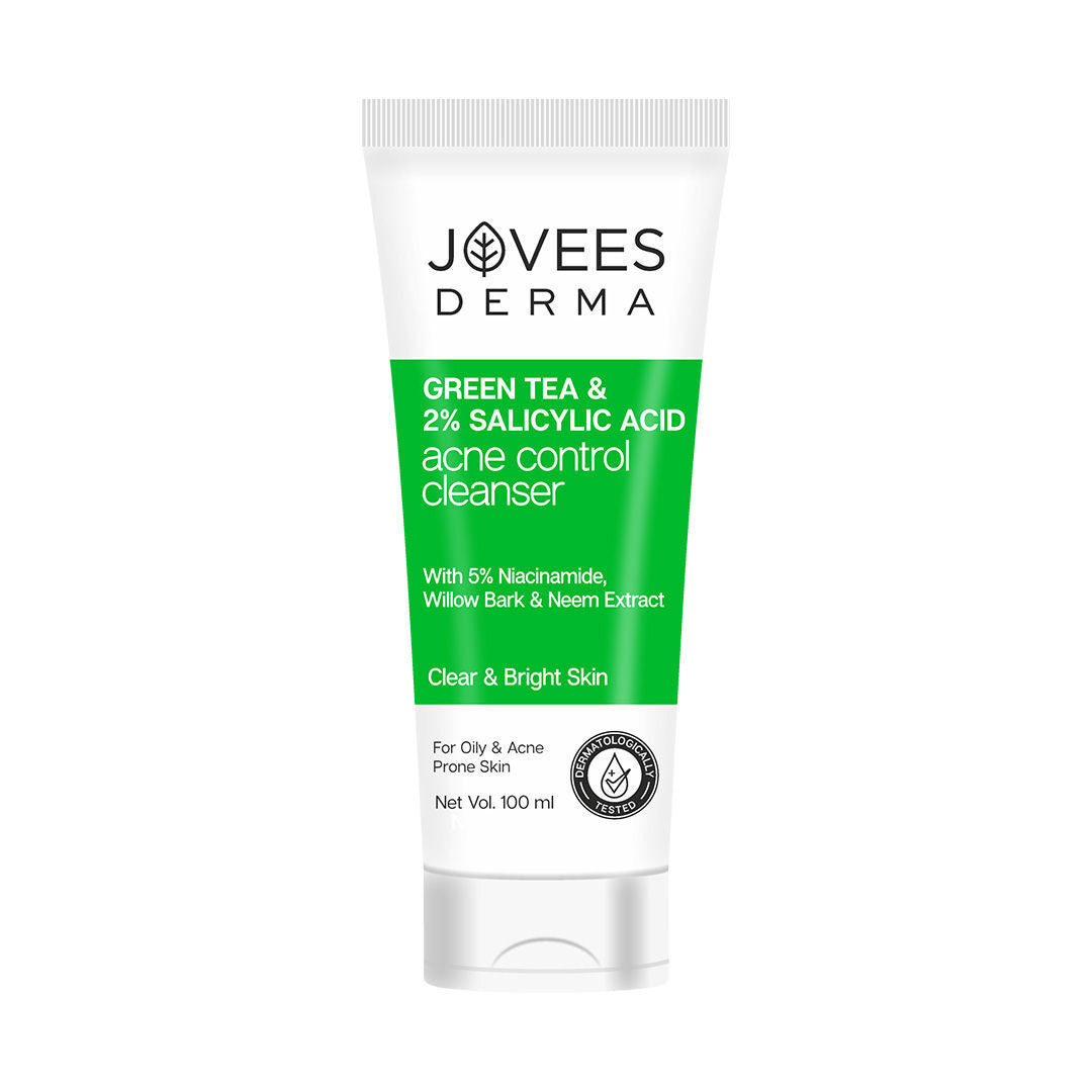 Jovees Derma Green Tea 2% Salicylic Acid Acne Control Cleanser (100ml)