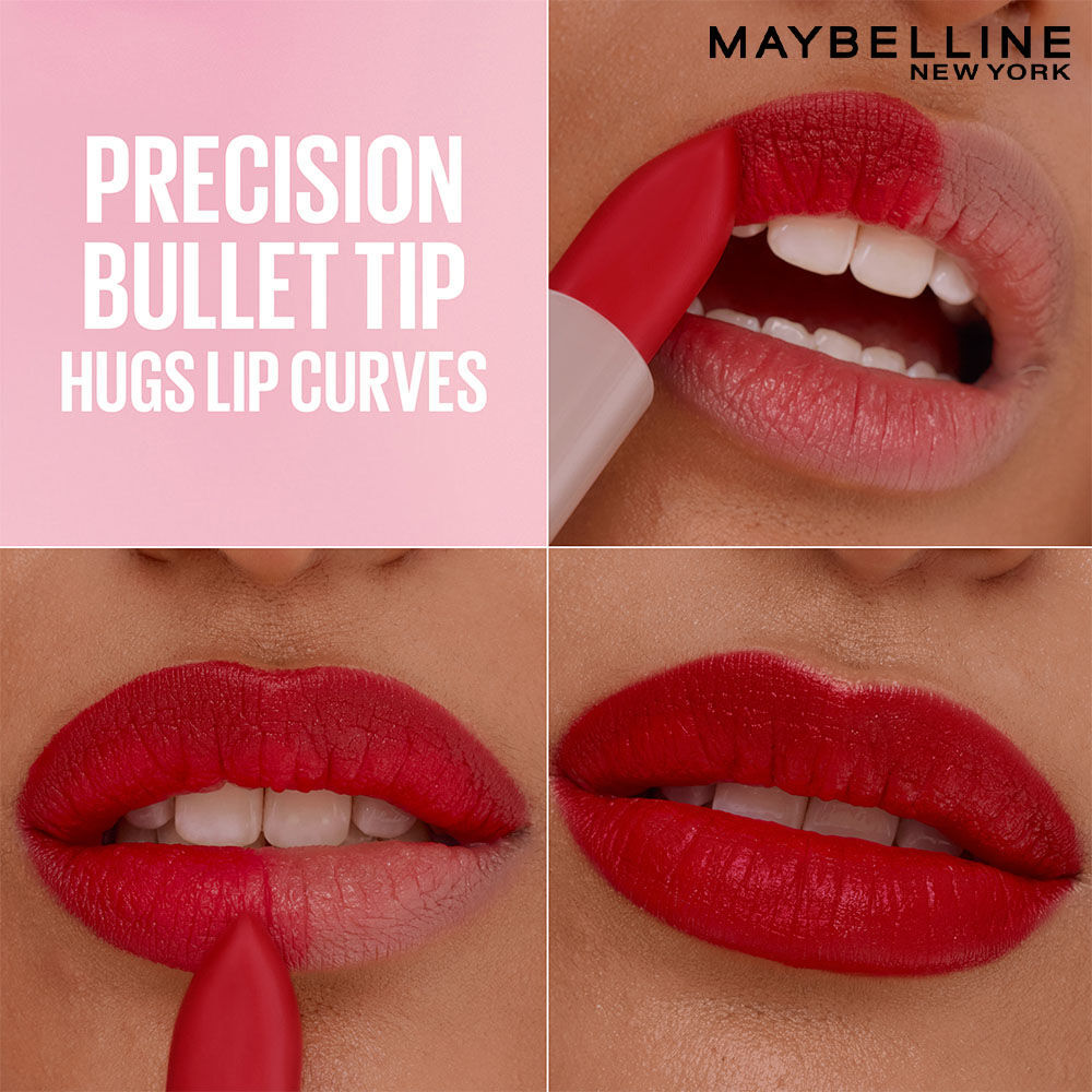 Maybelline Serum Matte Lipstick - 8Hr hydration, One-Swipe Bold Color 4.5g