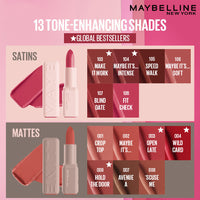 Maybelline Serum Matte Lipstick - 8Hr hydration, One-Swipe Bold Color 4.5g