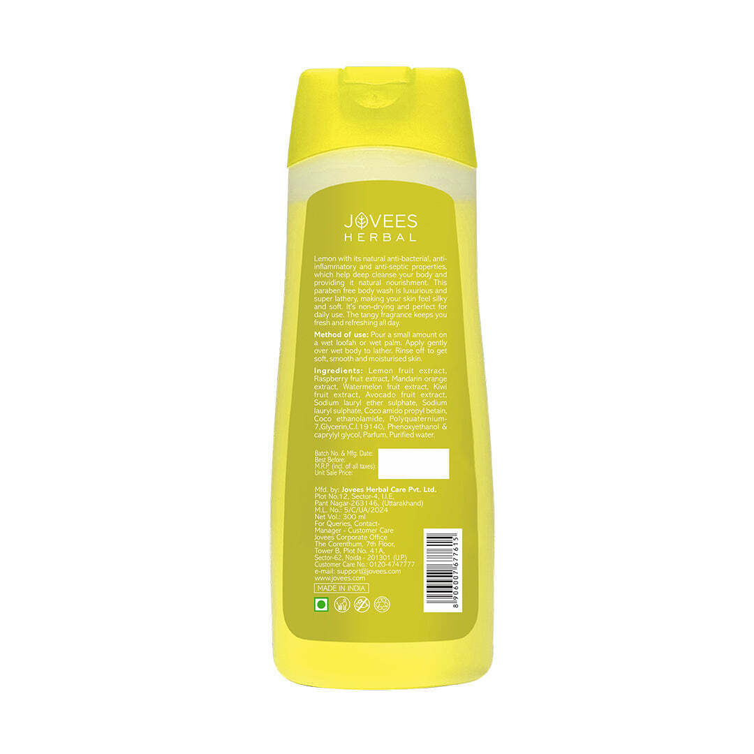 Jovees herbal Lemon Body Wash For Softer, Smoother Skin 300ml