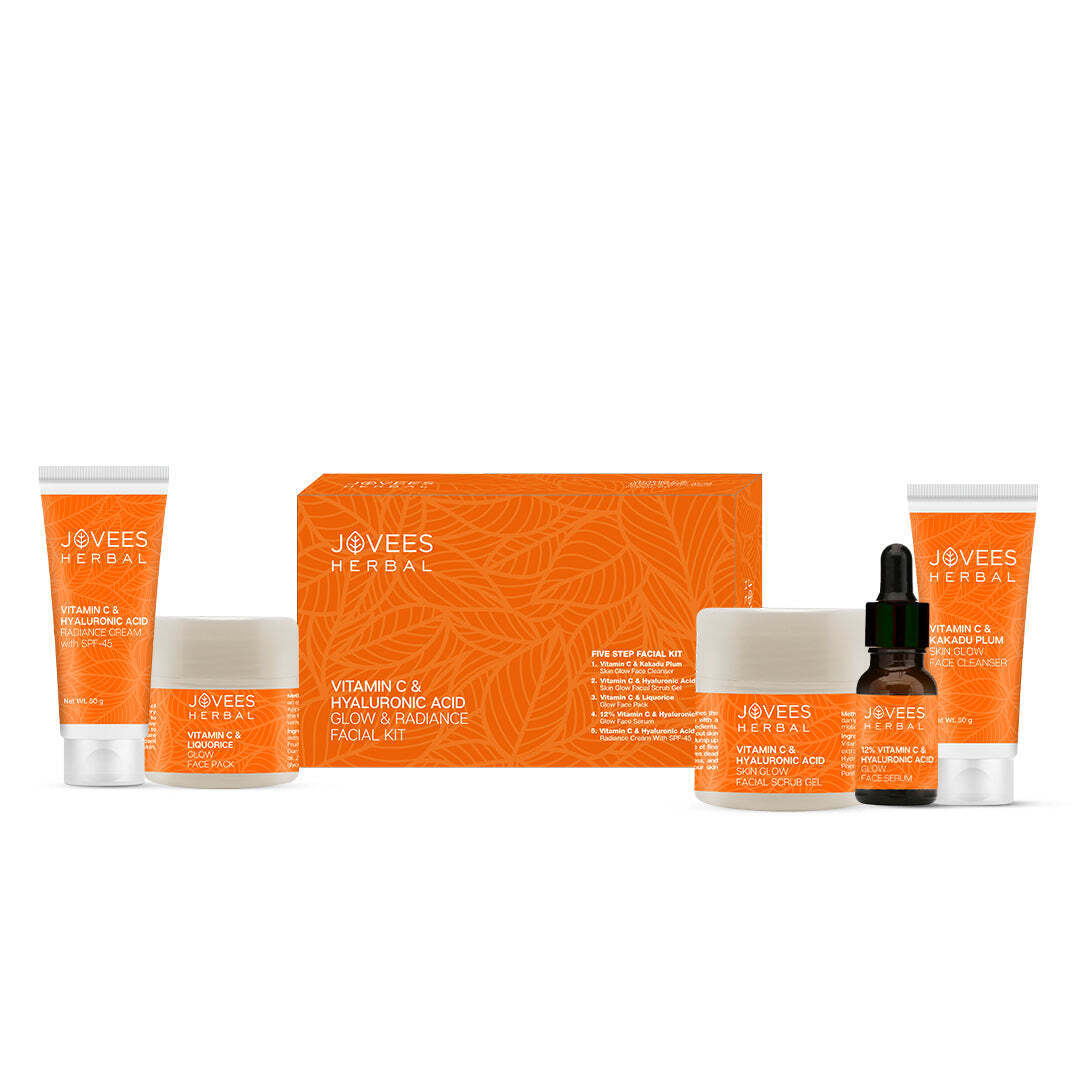 Jovees Herbal Vitamin C & Hyaluronic Acid Glow & Radiance Facial Kit