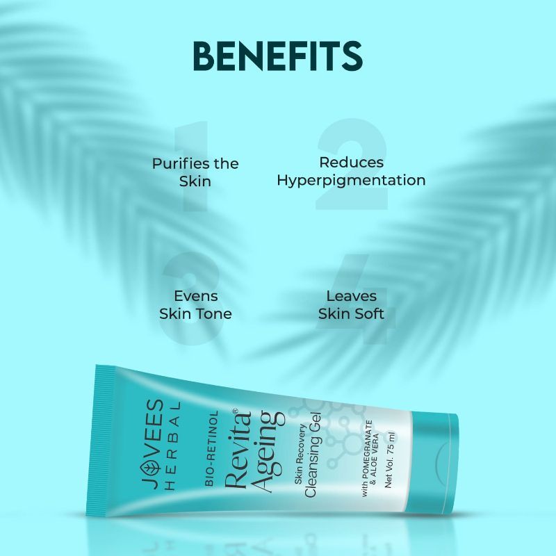 Jovees Herbal Revita Ageing Skin Recovery Cleansing Gel (75ml)