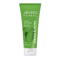 JOVEES HERBAL Papaya & Honey Face Scrub | With Honey & Neem | Normal to Dry Skin 100g