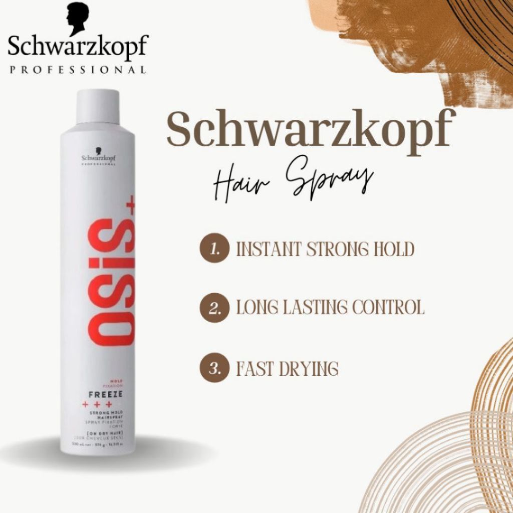 Schwarzkopf Professional OSIS+ Freeze Strong Hold Hair Spray 500ml