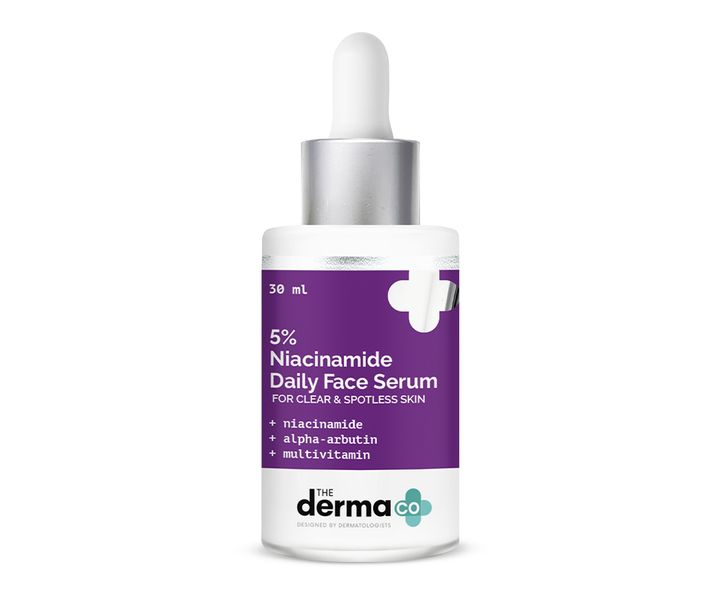 The Derma co 5% Niacinamide Daily Face Serum with Alpha Arbutin & Multivitamin - 30ml