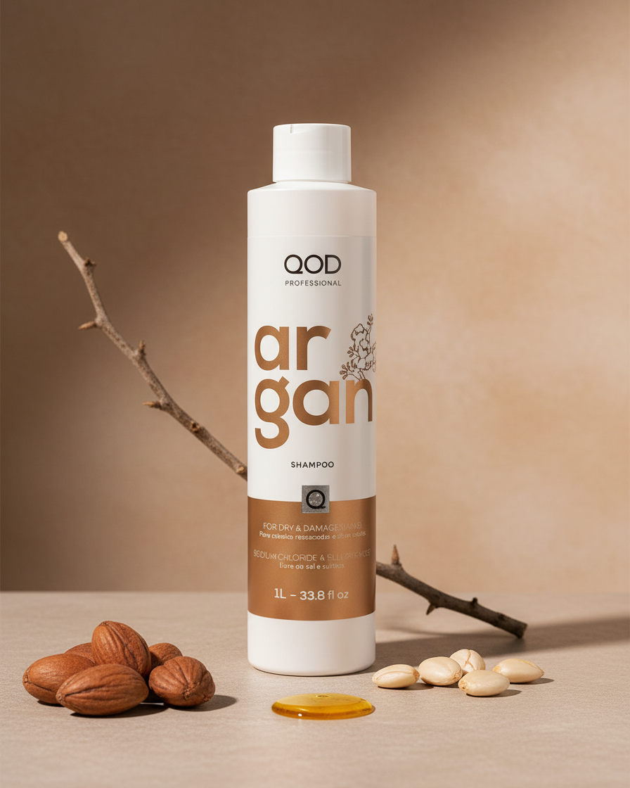 Qod Professional Argan Shampoo For Dry & Damaged Hair 1000ml