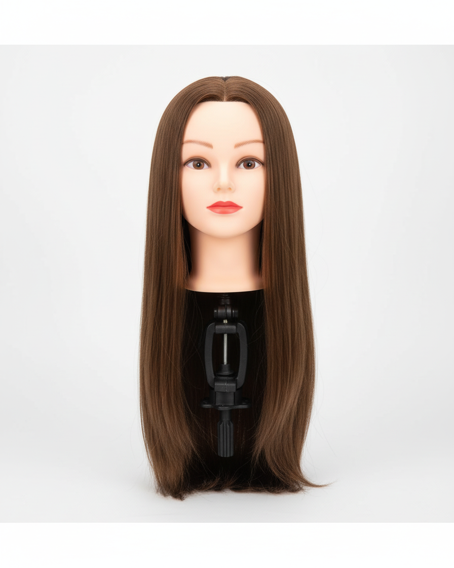 Hair Styling Dummy Heat Resistant With Table Stand