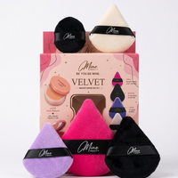 Mine Beauty Velvet Makeup Powder Puff 5 Pcs Set