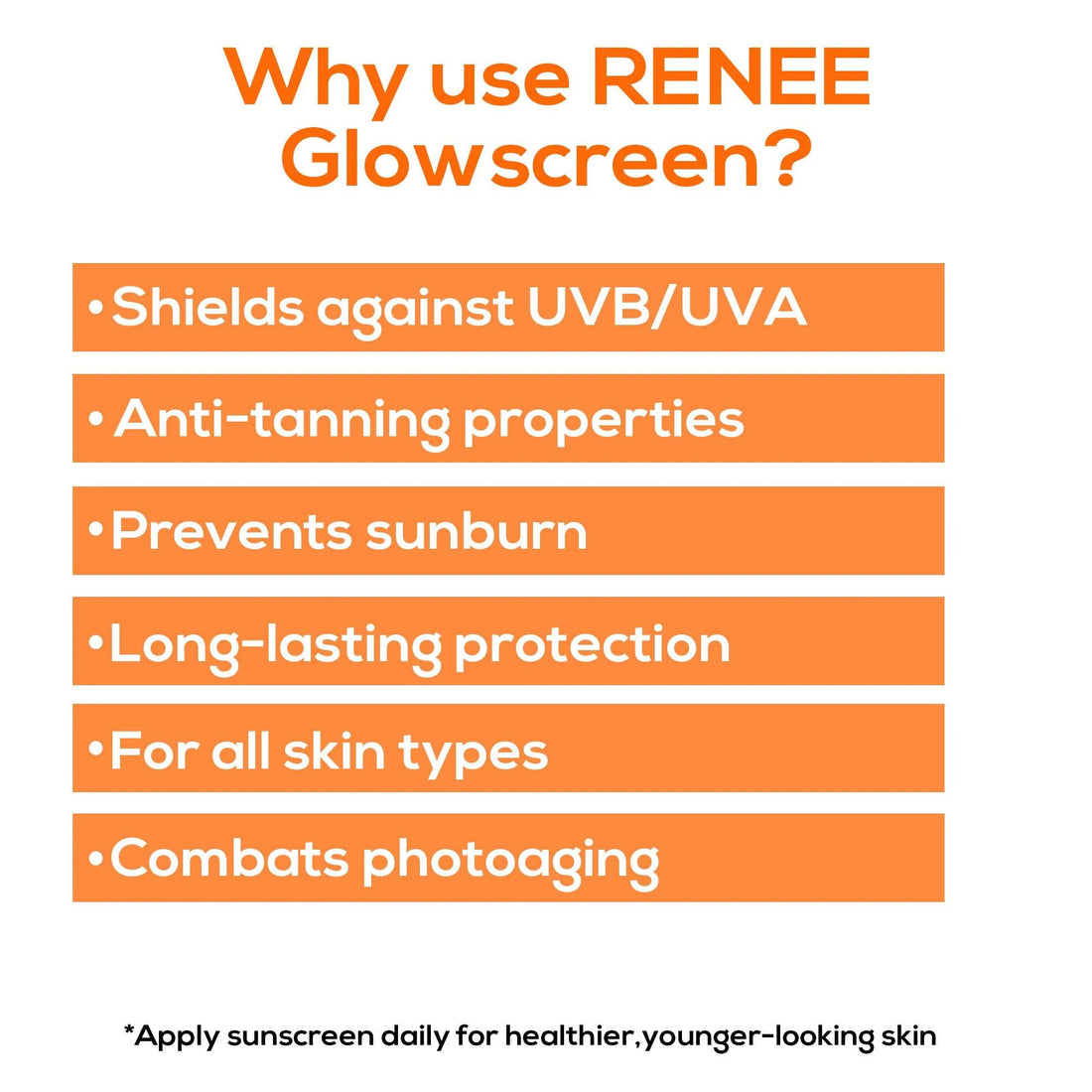 RENEE Glowscreen SPF 50 Sunscreen Cream 50ml