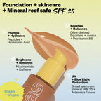 KOSAS Revealer Skin-Improving Foundation SPF 25 Light Neutral Warm 130 30ml