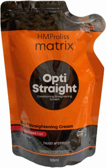 Matrix opti straight conditioning straightening system Resistant hair 125ml