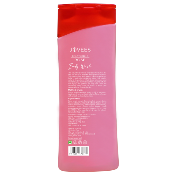 Jovees Rose Body Wash |Refreshing fragrance of Rose & Chamomile 300ml