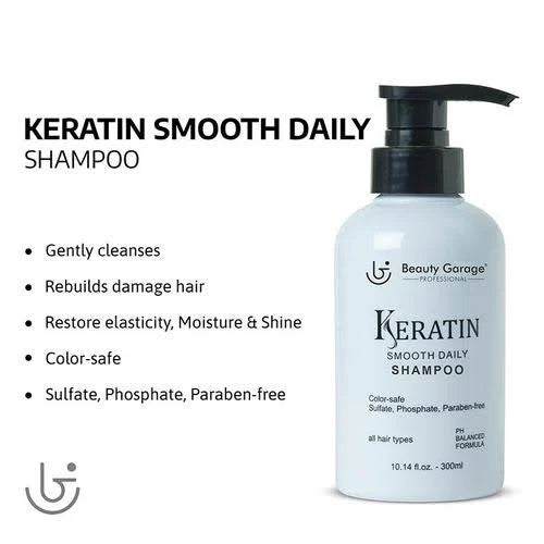 Beauty Garage Professional Keratine Smooth Daily Shampoo 300ml