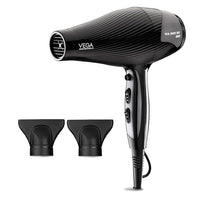 VEGA PROFESSIONAL Pro Xpert Dry 2800 Watts Hair Dryer For Salon Like Hair, 4 Heat & 2 Speed Setting, Black