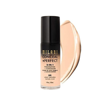 Milani Conceal+Perfect 2 In 1 Foundation+Concealer 00 Light Natural 30ml
