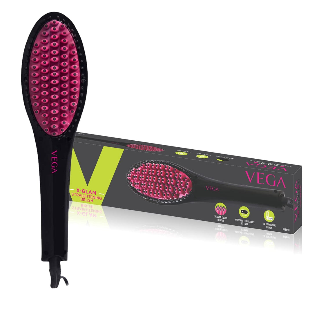 Vega X Glam Straightening Brush VHSB 01