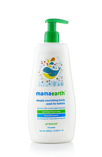 Mamaearth Deeply Nourishing Bodywash for Babies 0-5 years 400ml