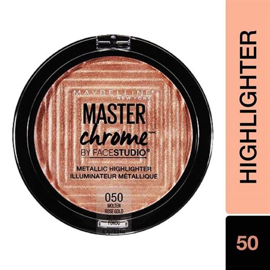 Maybelline Master Chrome By Face Studio Metallic Highlighter Illuminateur Metallique 050 Rose Gold