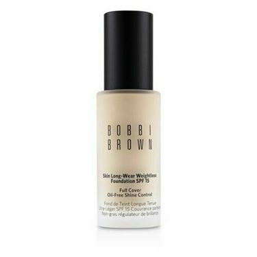 Bobbi Brown Skin Long-Wear Weightless Foundation SPF 15 Full Cover Oil-Free Shine Control Porcelain 0