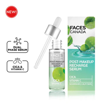 Faces Canada Post-Makeup Recharge Serum CICA Vitamin-C Nourished, Calm 27ml