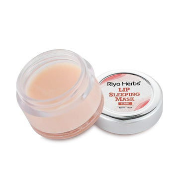Riyo Herbs Lip Sleeping Mask | With Shea Butter, Bees Wax &amp; Berry | For Soothes &amp; Moisturises Overnight, Leaving More Supple &amp; Soft Lips | Chemical Free, 10gm
