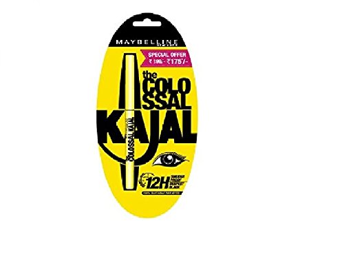 Maybelline New York The Colossal Kajal, Black, 0.35g